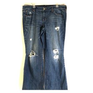 American eagle flare leg/favorite boyfriend style